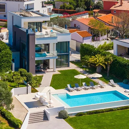 Luxury Ps Deluxe In Pula For 8 Persons With 60 M2 Heated Pool, Wellness & Sea View 别墅 Vintijan